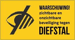 Waarschuwing beveiliging diefstal