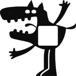 Wandcontactdoos sticker Monster 1