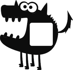 Wandcontactdoos sticker Monster 2