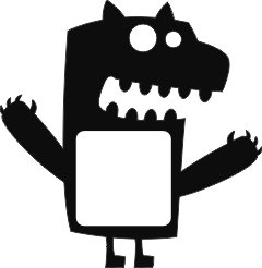 Wandcontactdoos sticker Monster 3