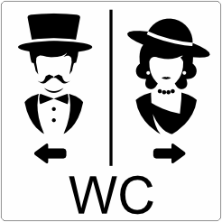 WC links rechts (zilver metallic)