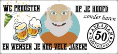 We proosten op je hoofd