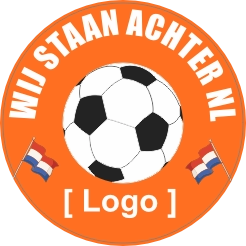 Wij Staan Achter Oranje Sticker