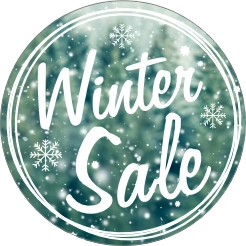 Winter Sale achter glas