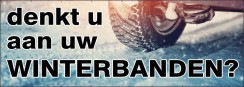 Winterbanden spandoek