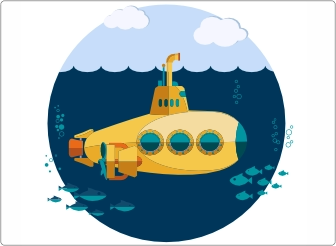 Yellow Submarine 17 inch
