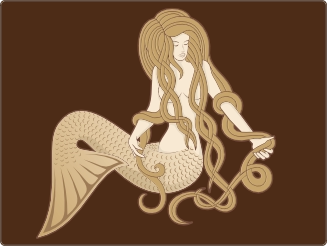Zeemeermin sticker 15 inch