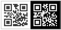 Zilver metallic sticker met QR codes