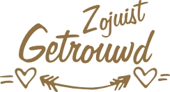 Zojuist getrouwd spiegelgoud